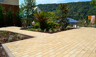 Вибропресованная тротуарная плитка