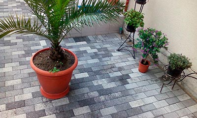 Вибропресованная тротуарная плитка