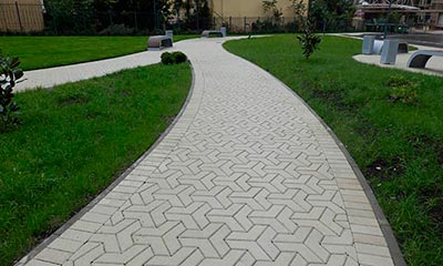 Вибропресованная тротуарная плитка